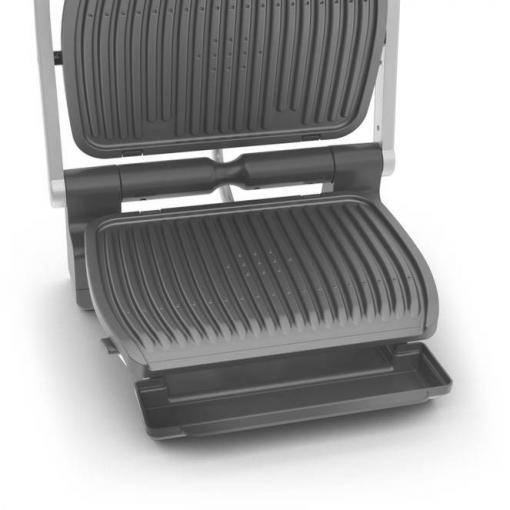 Tefal GC707D elektrický gril, kontaktní gril, nerezová ocel, černá