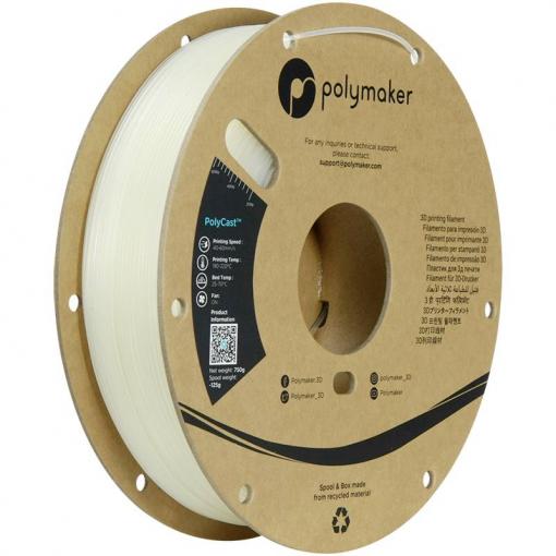 Polymaker PJ03001 6938936710936 vlákno pro 3D tiskárny PolyCast Proces lití do ztraceného vosku 1.75 mm 750 g přírodní PolyCast™ 1 ks