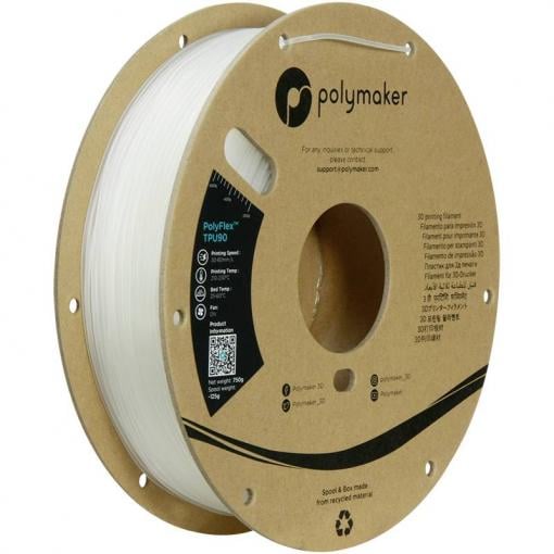 Polymaker PD02004 TPU90 vlákno pro 3D tiskárny TPU flexibilní 1.75 mm 750 g čirá PolyFlex™ 1 ks