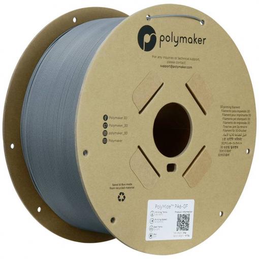 Polymaker PG02003 vlákno pro 3D tiskárny PA6-GF Zesílena skelnými vlákny, chemicky odolné, Vysoká tuhost, Žáruvzdorné 1.75 mm 2000 g šedá PolyMide™ 1 ks