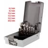KS Tools 336.0456 336.0456 Kuželový a odhrotovací záhlubník 6.3 mm, 8.3 mm, 10.4 mm, 12.4 mm, 16.5 mm, 20.5 mm HSS-Co 5 válcová stopka 1 ks