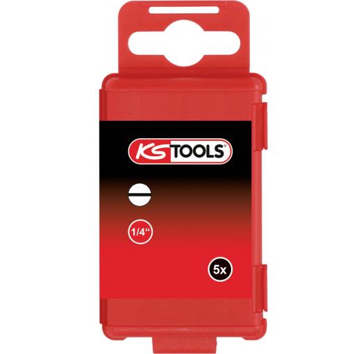 KS Tools 911.8405 plochý bit 2.5 mm speciální ocel E 6.3 5 ks