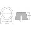 KS Tools 160.0485 Gumové podložky (Ø x v) 105 mm x 60 mm