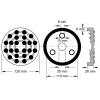 KS Tools 160.0492 Gumový talíř (Ø x v) 120 mm x 26 mm