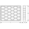 KS Tools 160.0476 Gumové podložky (d x š x v) 160 x 120 x 20 mm