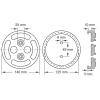 KS Tools 160.0471 Gumový talíř (Ø x v) 140 mm x 30 mm
