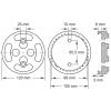KS Tools 160.0473 Gumový talíř (Ø x v) 120 mm x 30 mm