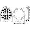 KS Tools 160.0465 Gumový talíř (Ø x v) 123 mm x 25 mm