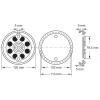 KS Tools 160.0464 Gumový talíř (Ø x v) 120 mm x 23 mm
