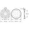 KS Tools 160.0466 Gumový talíř (Ø x v) 125 mm x 24 mm