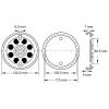 KS Tools 160.0463 Gumový talíř (Ø x v) 120 mm x 22 mm