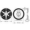 KS Tools 160.0496 Gumový talíř (Ø x v) 140 mm x 25 mm