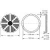 KS Tools 160.0495 Gumový talíř (Ø x v) 160 mm x 28 mm