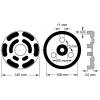 KS Tools 160.0493 Gumový talíř (Ø x v) 145 mm x 24 mm