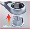 KS Tools 503.4645 503.4645 oboustranný očkový klíč Délka klíče (cm) (jen pro nadpis) 8 - 17 mm