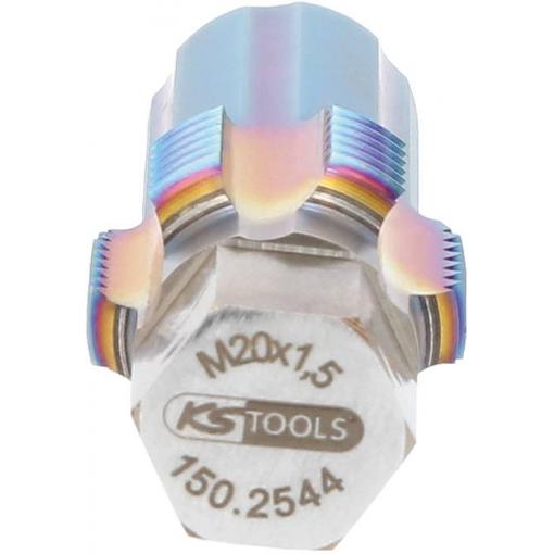 KS Tools 150.2544 150.2544 univerzální prořezávač závitů metrický M20 x 1.5 Speciální nástrojová ocel 1 ks