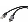 Renkforce USB, síťový kabelový adaptér [1x USB-C® zástrčka - 1x RJ45 zástrčka] 5.00 m hliníková zástrčka