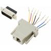 TRU COMPONENTS D-SUB adaptér D-SUB zástrčka 15pólová - RJ45 zásuvka 1 ks