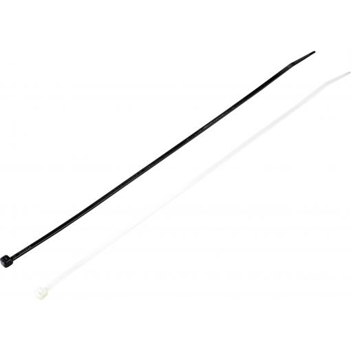 TRU COMPONENTS TC-BT-300-3.6-NUVB stahovací pásky 300 mm 3.6 mm přírodní, černá Stabilní vůči UV záření 400 ks