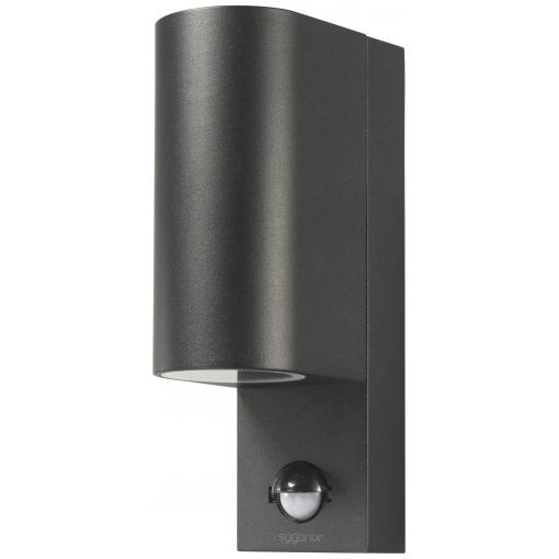 Sygonix SY-6028440 venkovní nástěnné LED osvětlení s PIR detektorem GU10 černá