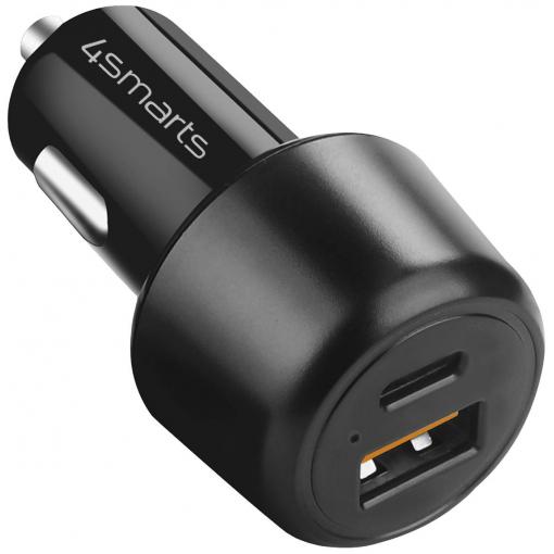 4Smarts 456260 USB nabíječka, Rychlonabíječka, 1x USB-C®, 1x USB A , 65 W, 18 W, Dodávka energie, Quick Charge, černá