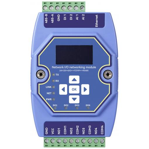 TRU COMPONENTS TC-ME31-AAAX2240 Modul rozhraní Modbus-RTU, Modbus-TCP, Modbus Gateway , DI/O, analogové, RJ-45, RS-485 počet vstupů: 4 x Počet výstupů: 4 x 12