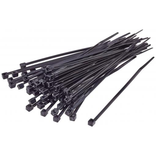 TRU COMPONENTS TC-BT-200-7.6-UVB stahovací pásky 200 mm 7.6 mm černá Stabilní vůči UV záření 100 ks