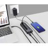 Renkforce RF-6049086 USB Hub 8 portů USB-A USB 3.2 Gen2 10 GBit/s lze spínat jednotlivě, se stavovými LED, s hliníkovým krytem stříbrnočerná RF-HUB-380