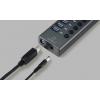 Renkforce RF-6049086 USB Hub 8 portů USB-A USB 3.2 Gen2 10 GBit/s lze spínat jednotlivě, se stavovými LED, s hliníkovým krytem stříbrnočerná RF-HUB-380