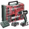 Metabo BS 18 L BL Set aku vrtací šroubovák, 18 V, 2 Ah Li-Ion vč. 2x aku, bezkartáčové, kufřík, vč. nabíječky, vč. příslušenství, 613155710