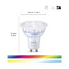 WiZ 8720169076723 LED Energetická třída (EEK2021) F (A - G) GU10 žárovka 4.7 W teplá až studená bílá, RGBW 2 ks
