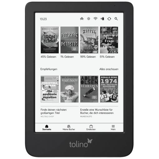 Tolino shine Čtečka e-knih 15.2 cm (6 palec) černá