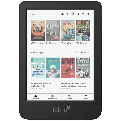 Tolino shine color Čtečka e-knih 15.2 cm (6 palec) černá
