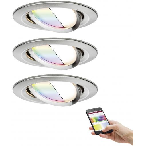 Paulmann 4064161325804 LED vestavné svítidlo, LED, 20.8 W, cínově žlutá , sada 4 ks