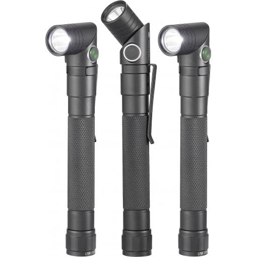 TOOLCRAFT 2-in-1 SMD LED kapesní svítilna, s režimem stroboskopu, s USB rozhraním, nastavitelná, s klipem na opasek, napájeno akumulátorem, 250 lm, 3.5 h, 64 g