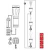 TOOLCRAFT T120 LED ruční svítilna, s klipem na opasek, s režimem stroboskopu, na baterii, 250 lm, 122 g