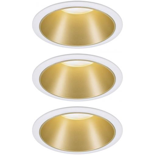 Paulmann 4064161325903 vestavné svítidlo, LED, 26 W, bílá, zlatá, sada 4 ks