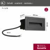 Paulmann 4064161325965 Nástěnné vestavné svítidlo LED 6 W černá