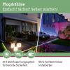 Paulmann 4064161325880 Osvětlovací systém Plug&Shine startovací sada LED zahradních reflektorů sada 4 ks LED 24 W teplá bílá antracitová