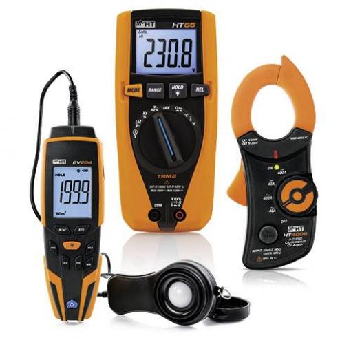 HT Instruments SOLAR-KIT VDE tester, sada, 1002290, EN a DE menu