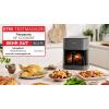 Panasonic NF-CC500SXE horkovzdušná fritéza 5 l 1450 W Cool touch pouzdro, Přidání páry, Digitální časovač, LCD displej, Kontrolní okénko, automatický