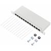 Renkforce RF-4996628 12 portů patch panel 254 mm (10) CAT 6A 0.5 U šedá osazený