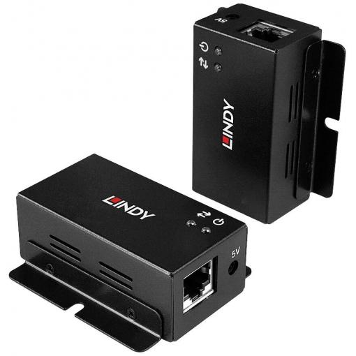 LINDY 2 Port USB 2.0 Cat.6 Extender USB 2.0 USB extender přes síťový kabel RJ45 50 m