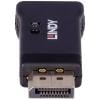 LINDY 32118 DisplayPort EDID emulátor [1x zástrčka DisplayPort - 1x zásuvka DisplayPort] černá 4K UHD