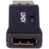 LINDY 32118 DisplayPort EDID emulátor [1x zástrčka DisplayPort - 1x zásuvka DisplayPort] černá 4K UHD