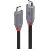 LINDY Kabel USB-C USB 4.0 USB-C ® zástrčka 0.80 m černá 36956