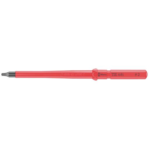 Wera Kraftform Kompakt VDE 68 i # 2 x 157 mm TIE pro elektrotechniky vnitřní čtyřhran výměnné bity s rukojetí 2 mm
