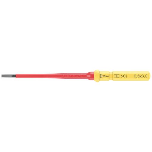 Wera Kraftform Kompakt VDE 60 i 0,5 x 3,0 x 157 mm TIE pro elektrotechniky plochý výměnné bity s rukojetí 3.0 mm