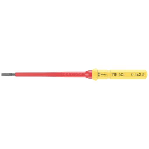 Wera Kraftform Kompakt VDE 60 i 0,4 x 2,5 x 157 mm TIE pro elektrotechniky plochý výměnné bity s rukojetí 2.5 mm