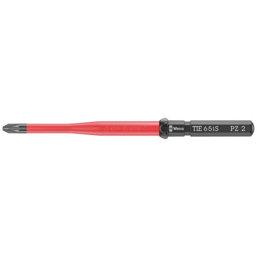 Wera Kraftform Kompakt VDE 65 iS PZ 2 x 157 mm TIE pro elektrotechniky Pozidriv výměnné bity s rukojetí PZ 2